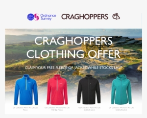 To Claim Your Free Craghoppers Fleece Worth £30 - Ordnance Survey