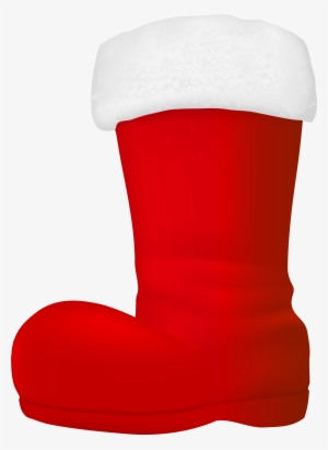 Cowboy Christmas Boot - Santa Claus Boots Clip Art