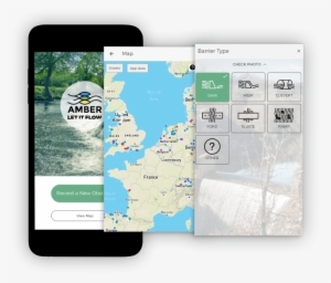 Amber Barrier Tracker Visual - Mobile Phone