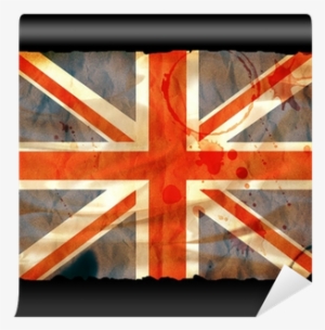 Old Burned Paper Union Jack - Wavy (silky) Union Jack - Di Note Cards (pk Of 20)