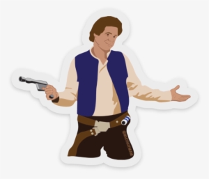 Han Solo Sticker - Las Chicas No Me De Han Solo
