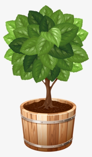 Pot Plant Clipart File - Potted Tree Clip Art