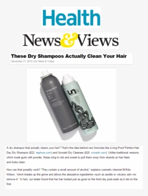 Health Magazine Dry Shampoo That Actually Cleans Your - Dry Shampoo