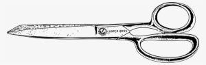 Scissors Drawing Ciseaux De Couture Hair-cutting Shears - Scissors Black And White