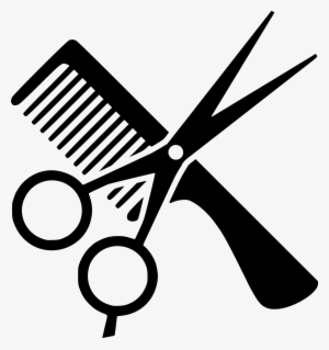 Comb Cosmetologist Beauty Parlour Hair - Comb And Scissors Clipart