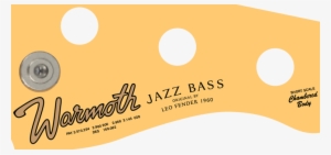 I Have Seen Someone Else Do A 50s Spaghetti Warmoth - Fender Jazz Bass Vector