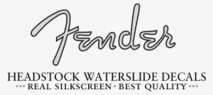 Fender Black Headstock Decal