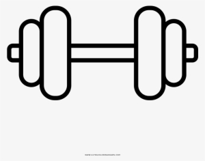 Dumbbell Weight Training Physical Fitness Exercise - Line Art