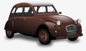 Classic - Brown Car Clipart