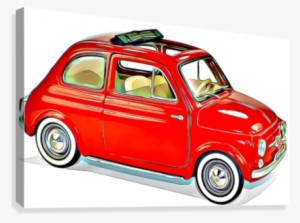 Fiat Model Cars Canvas Print - Antique Car