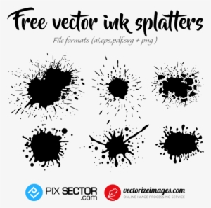 Free Vector Ink Splatter