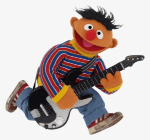 Sesame Street Ernie With Electrical Guitar - Bert And Ernie Instruments