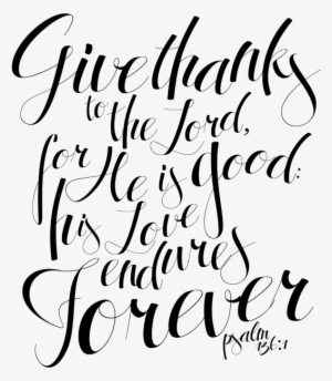 Give Thanks Printable - Bible Happy Verses Black And White