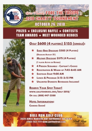 Give Thanks Fore The Troops- 2018 Charity Tournament - Pitch And Putt