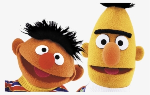 Sesame Street Bert And Ernie Heads Transparent Png - Muppets Bert And Ernie
