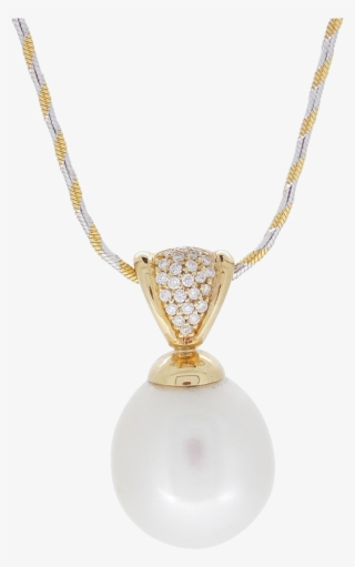 Pearl & Diamond Set Pendant - Locket
