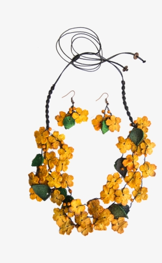 Elda Orange Peel Necklace Set - Necklace