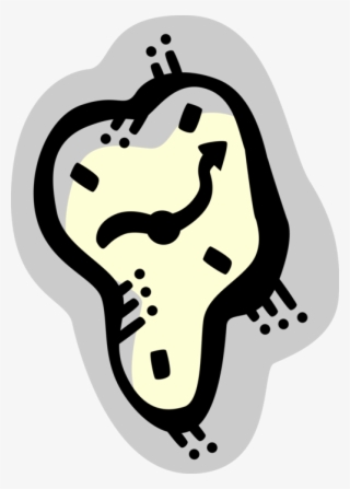 Vector Illustration Of Salvador Dalí Persistence Of - Salvador Dali Clock Vector