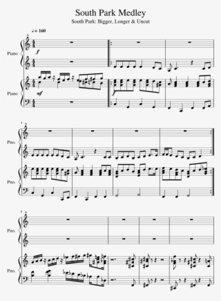 Print - South Park Songs Piano Sheet Music