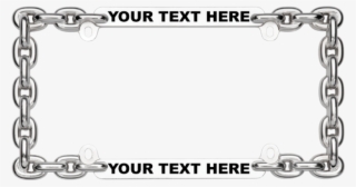 Show Chrome Chain License Plate Tag Frame