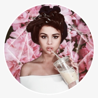 Selenagomez Selenagomezedits Selenagomezicon Icon Icone - Selena Gomez Bigoudis Bouton