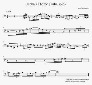 Jabba S Theme Tuba Solo Sheet Music For Tuba Download