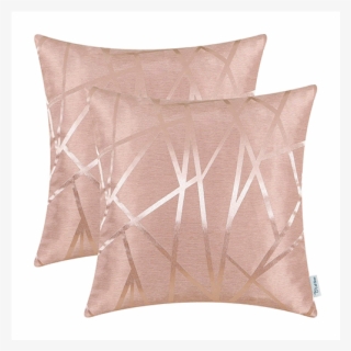 Rose Gold Throw Pillows - Blush Pink Cushions