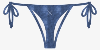 Sky Blue Velvet Beachy Bottom - Boutine Los Angeles - Creative Studio