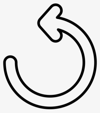 Circular Arrow Outline Comments - Circular Arrow White