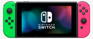 Nintendo Switch Green And Pink