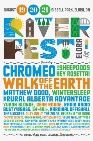 Riverfest Poster 2016 Elora - Riverfest Elora 2017 Lineup