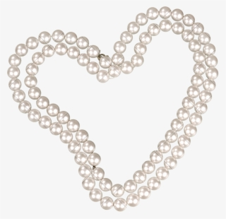 Pearl Necklace In Shape - Pearl In Shape Of Heart