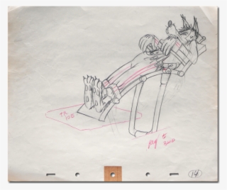 Big Bad Wolf, 1934, Disney Studios, Original Graphite - Disney Princess