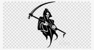 Grim Reaper Greeting Cards Clipart Death Decal T-shirt - Grim Reaper Shower Curtain