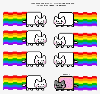 Make Your Own Nyan Cat - Ultra Pro Valent Nyan Cat Deck Protector, 50 Count