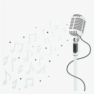 Microphone Music Notes Png