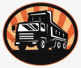 Specializing In Asphalt Contracting, Concrete Contracting - Dump Truck Logo