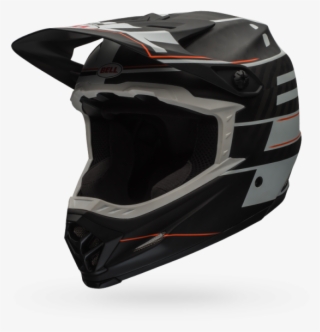 Bell Full-9 White Helmet - Bell Full 9 Full Face Helmet Matt White/ Black Blocked