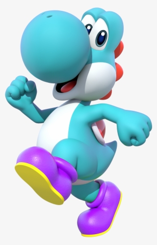 Mkdx Light Blue Yoshi - Super Mario Run Characters