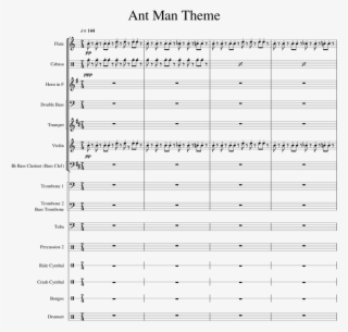 Ant Man Theme Sheet Music For Flute, Violin, Clarinet, - Clarinet