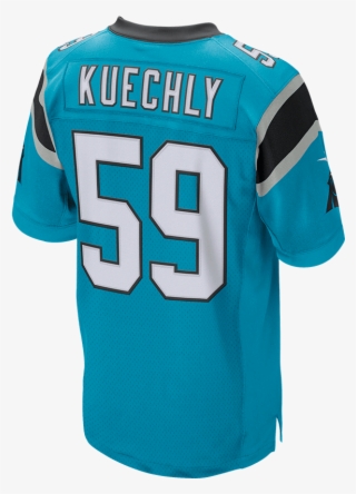 Carolina Panthers Blue Luke Kuechly 59 Nike Elite Jersey - Raiders Jersey Png