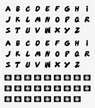 Font Characters - Font