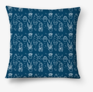 Almofada Cactus Fundo Azul De Marina Vasconcelosna - Pillow