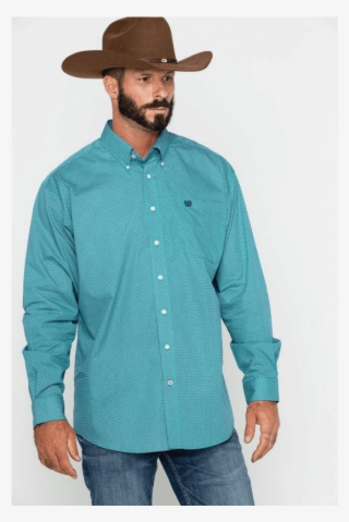 Print Button Down Shirt - Shirt