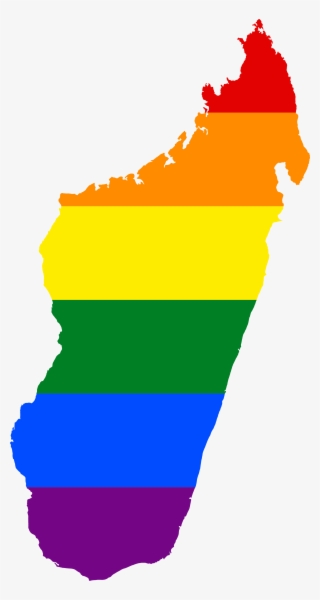 Lgbt Flag Map Of Madagascar - Madagascar Map Vector