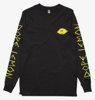 Lemon / Black Longsleeve T-shirt - Don T Sleep Shirt
