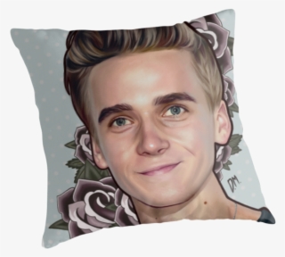 Joe Sugg 'flowers' By Draconamalfoy - Throw Pillow