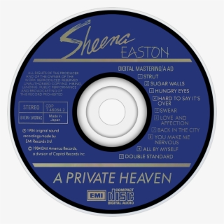 Sheena Easton A Private Heaven Cd Disc Image - Circle
