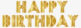 Next Page - Happy Birthday Gold Png