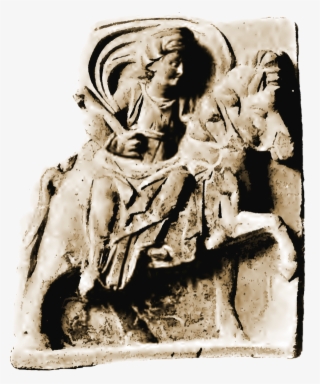 Stele Of Epona Found At Gannat - Epona